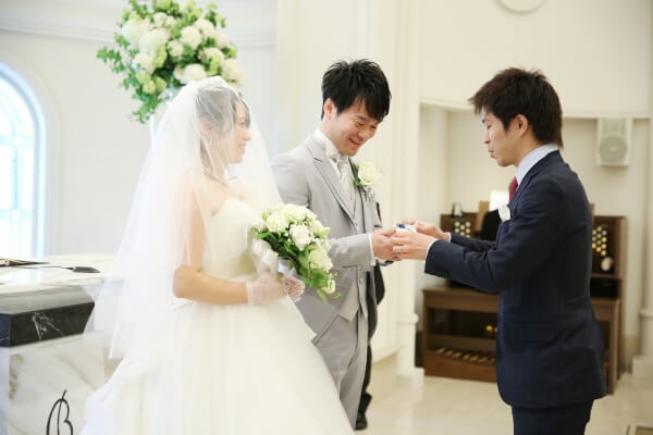 新潟市結婚式場　ブレストン　チャペル式　人前式　リングリレー　ゲスト参加型