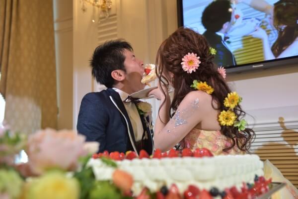 新潟市結婚式場　ブレストン　和装　鏡開き　ミニ鏡開き　ウェディングケーキ　ファーストバイト　ウェディングテープ　バルーンリリース
