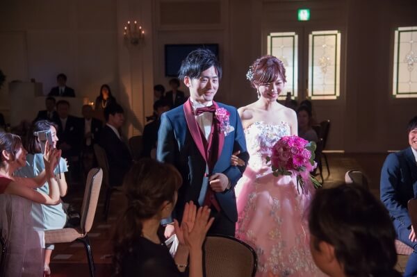 新潟市結婚式場　ブレストン　ゴージャス　ピンク　大人　コーディネート　演出　サプライズ　余興　フラッシュモブ