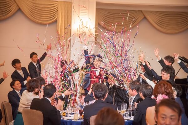 新潟市結婚式場　ブレストン　ゴージャス　ピンク　大人　コーディネート　演出　サプライズ　余興　フラッシュモブ