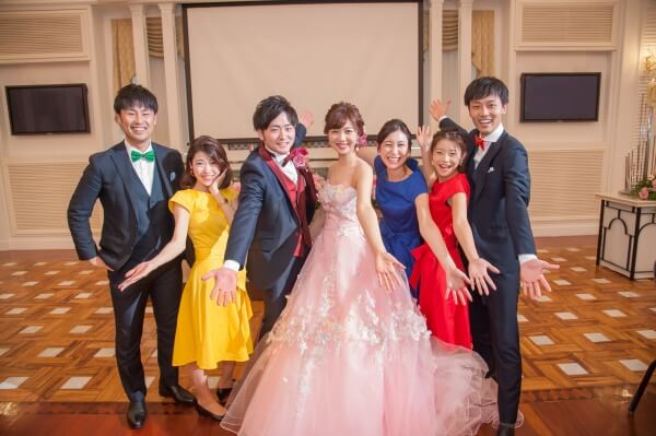 新潟市結婚式場　ブレストン　ゴージャス　ピンク　大人　コーディネート　演出　サプライズ　余興　フラッシュモブ