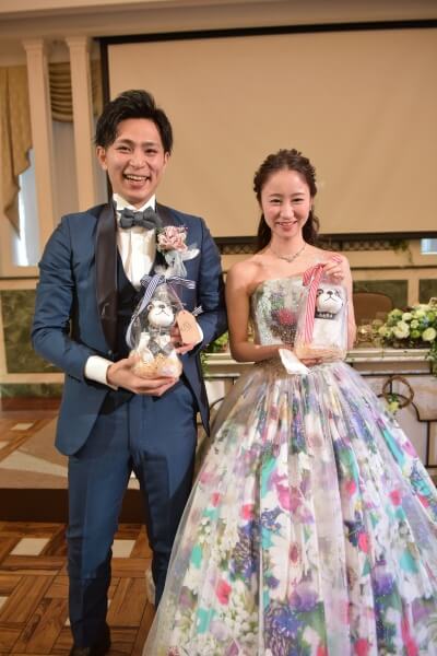 新潟市結婚式場　ブレストン　メッセージカード　装花　フラワー　グリーン　お色直し　和装　余興　ケーキ　ウェディングケーキ　ファイスとバイト