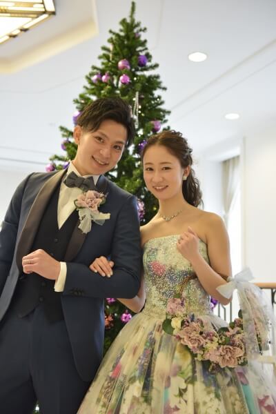 新潟市結婚式場　ブレストン　メッセージカード　装花　フラワー　グリーン　お色直し　和装　余興　ケーキ　ウェディングケーキ　ファイスとバイト