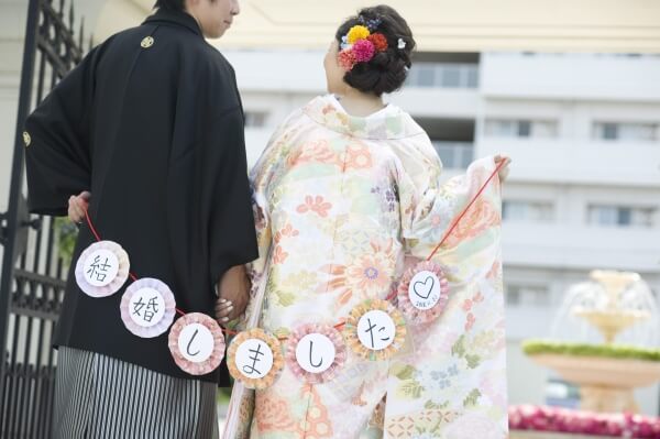 新潟市結婚式場　ブレストン　和装　番傘　前撮り