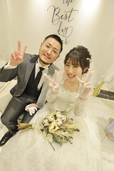 新潟市結婚式場　ブレストン　ウェルカムコーナー　写真　オシャレ　ナチュラル　ウェディング　フォトブース　ドライフラワー　コットンフラワー