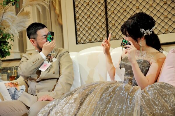 新潟市結婚式場　ブレストン　ナチュラル　カジュアル　高砂ソファ　写真