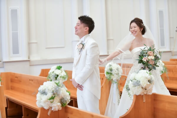 新潟市結婚式場　ブレストン　ファーストミート　ウェディングドレス　チャペル