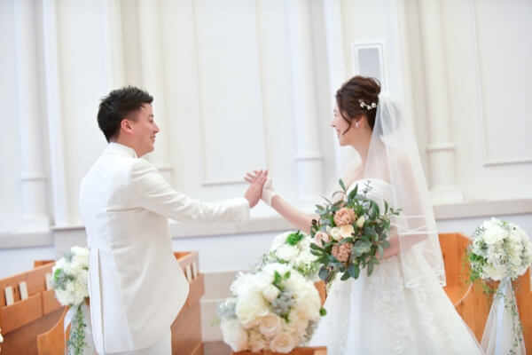 新潟市結婚式場　ブレストン　ファーストミート　ウェディングドレス　チャペル