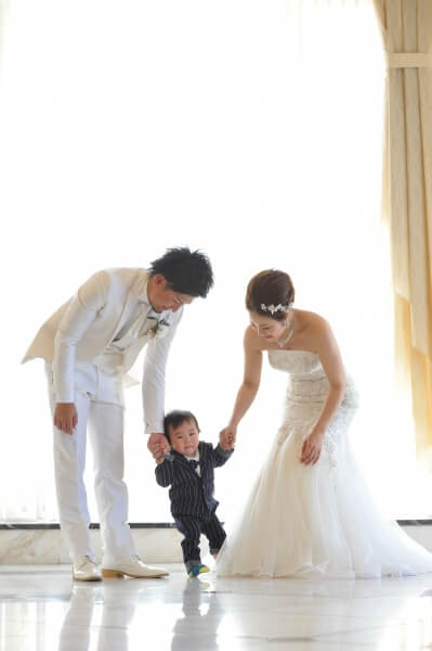 新潟市結婚式場　ブレストン　パパママウェディング　ファミリー婚　パパママキッズウェディング　子ども　前撮り　写真　ファミリーフォト