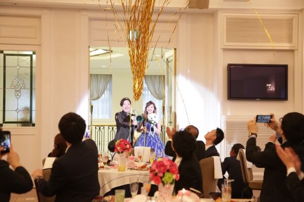 新潟市結婚式場　ブレストン　レモンサワー　テーブルラウンド　演出　バズーカ　ペリエ　LDH