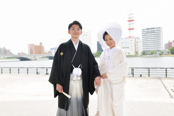 新潟市結婚式場　ブレストン　和婚　和　神前式　着物