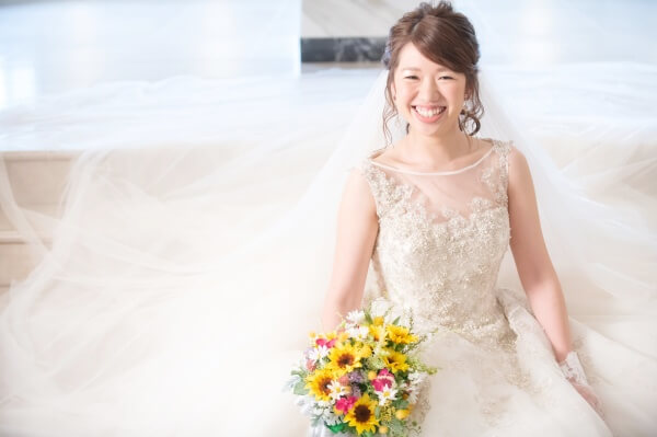 新潟市結婚式場　ブレストン　夏　サマーウェディング　ひまわり　カメラマン　カメラ　写真　ひまわり畑