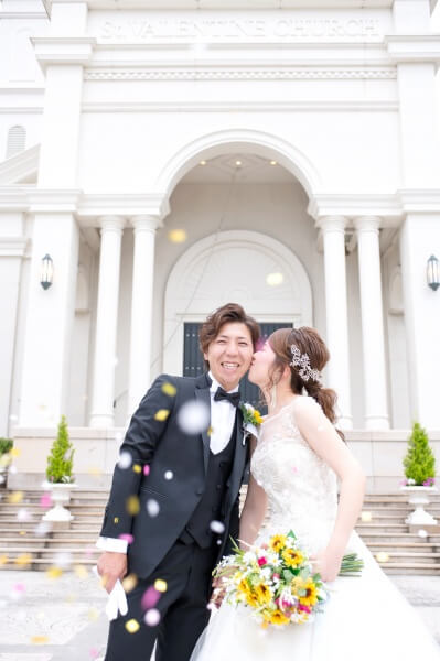 新潟市結婚式場　ブレストン　夏　サマーウェディング　ひまわり　カメラマン　カメラ　写真　ひまわり畑　ひまわり　ブーケ　パーティ　ムービー　プロフィールムービー　花火　カメラ　写真　始球式　野球　ドキドキ樽ゲーム　プチギフト