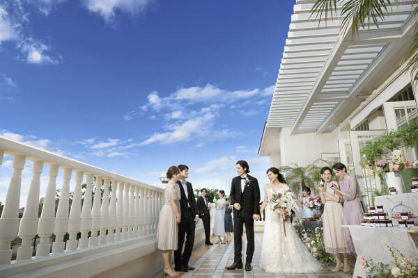 新潟市結婚式場　ブレストン　料理　おもてなし　テラス　解除　チャペル　フラワーシャワー