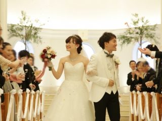 ニュアンスカラー×おしゃれフォント❤で大人可愛いウェディング❤　【Chapel Ceremony】