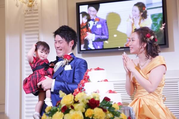 新潟市結婚式場　ブレストン　パパママウェディング　美女と野獣　物語　プリンセス　コーディネート　チャペル式　ウェディングパーティ　披露宴　テーブルコーディネート　ファミリー婚　パパママ婚