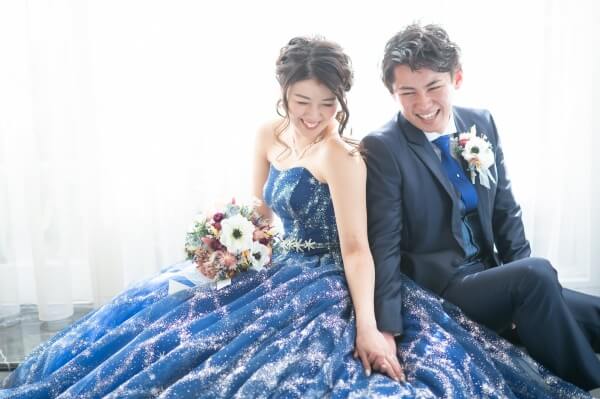 新潟市結婚式場　ブレストン　ウェディングパーティ　ウェディングレポ　パーティレポ　ドレス色当てクイズ　ゲスト参加型　お色直し　カラードレス　星空ドレス　フルーツシャワーケーキ　日本酒ビュッフェ　おつまみビュッフェ　オリジナル