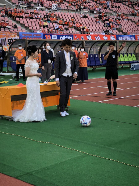 新潟市結婚式場　ブレストン　結婚式　アルビレックス新潟　アルビサポーター　ビックスワン